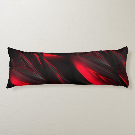 Verbluffend rood tot het Abstract Ontwerp van het  Lichaamskussen (Voorkant)