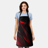 Verbluffend rood tot het Abstract Ontwerp van het  Schort (Gedragen)