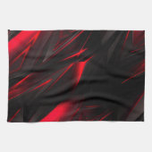 Verbluffend rood tot het Abstract Ontwerp van het  Theedoek (Horizontaal)