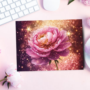 Verbluffend Roze Roze Glitters Briefkaart
