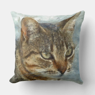 Verbluffend tablet Cat Sluiten Grafiet Potlood Por Kussen