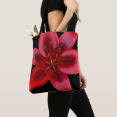 Verbluffend Tas met rode assiatische Lily Flower S (Dichtbij)