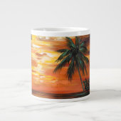 Verbluffend tropisch zonsonderstel extra grote beker (Voorkant)