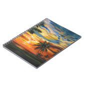 Verbluffend tropisch zonsonderstel notitieboek (Linkerzijde)