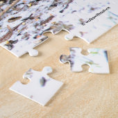 Verbluffend varend dwergzongvogel in de sneeuw legpuzzel (Zijkant)