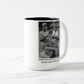 Verbluffend vlees! tweekleurige koffiemok (Voorkant rechts)