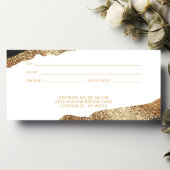 Verbluffend zwart en gouden glitters cadeaucertifi