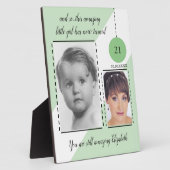 Verbluffende 21ste geboortedatum van Birthday, gro Fotoplaat (Zijkant)