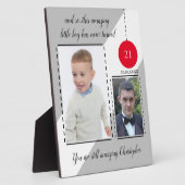 Verbluffende 21ste verjaardag van de geboorte, dat fotoplaat (Zijkant)