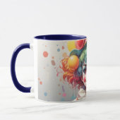 Verbluffende aangepaste monogram clown Mok (Links)