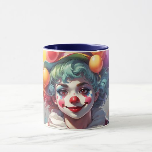 Verbluffende aangepaste monogram clown Mok (Midden)