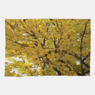 Verbluffende Abstracte kunst in de herfst van de b Theedoek