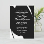 Verbluffende Abstracte uitnodiging tot huwelijksav (Staand voorkant)