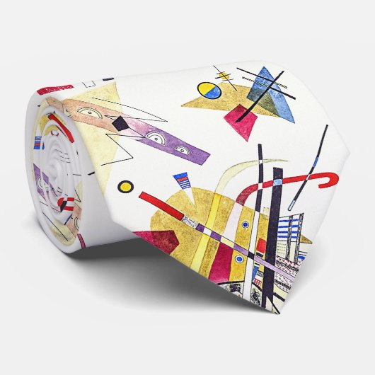 Verbluffende abstractie - Kandinsky Stropdas (Opgerold)