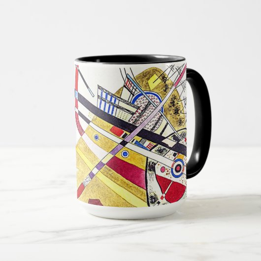 Verbluffende abstractie - Kandinsky Waterverf Art Mok (Voorkant rechts)