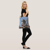 Verbluffende Afrikaanse grijze papegaai Tote Bag (Op model)