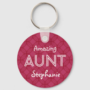Verbluffende AUNT Custom Name Sleutelhanger Cadeau