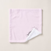 Verbluffende Ballerina Dancing met Music Pink Bad Handdoek (Wasdoekje)