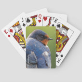 Verbluffende Barn Swallow Songbird op een Branch Pokerkaarten (Achterkant)