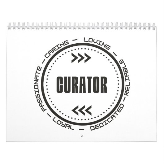 Verbluffende curator kalender (Hoes)