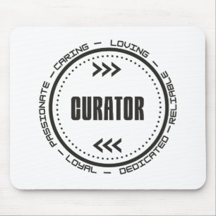 Verbluffende curator muismat