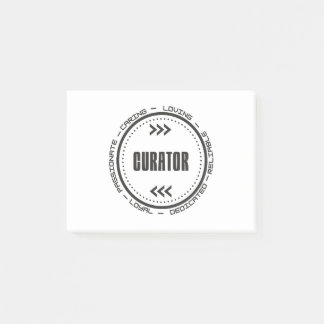 Verbluffende curator post-it® notes
