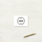 Verbluffende curator post-it® notes (Op bureau)