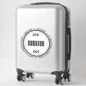 Verbluffende curator sticker (Koffer)
