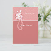 Verbluffende dank u Notecard Kaart (Staand voorkant)