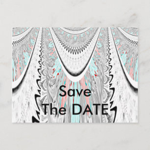 Verbluffende edgy zachte cyaan kleuren vector illu aankondigingskaart