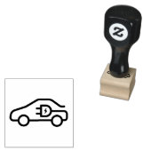 Verbluffende elektrische autotekening 	rubberstempel (Gestempeld)