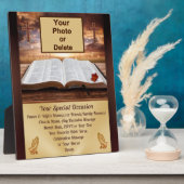 Verbluffende foto's en persoonlijke, Christelijke  Fotoplaat (Zijkant)