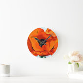 Verbluffende Georgia O'Keefe Red Poppy Flower Ronde Klok (Huis)