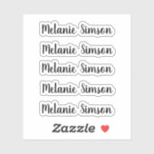 Verbluffende gepersonaliseerde naam voor whimsical sticker (Vel)