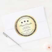 Verbluffende Gold Glitter Product Packaging Labels (Envelop)
