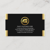 Verbluffende Gold Tabs Handyman Tools Visitekaartje (Achterkant)