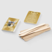 Verbluffende Gold Wedding Jubileum Program Fans Handwaaier (Niet-gemonteerd)