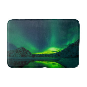 Verbluffende Green Aurora Badmat
