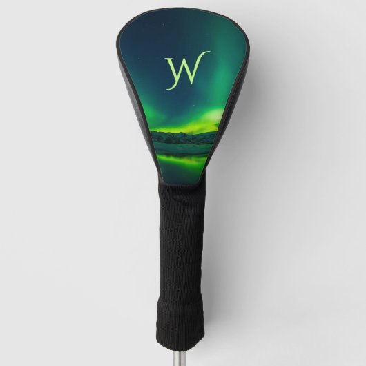 Verbluffende Green Aurora Golfheadcover (Voorkant)