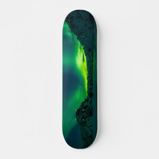 Verbluffende Green Aurora Skateboard (Voorkant)