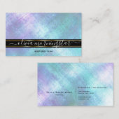 Verbluffende iriserende shimmer visitekaartje (Voorkant / Achterkant)
