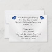 Verbluffende jubileumkaarten om de datum te reserv kaart (Achterkant)