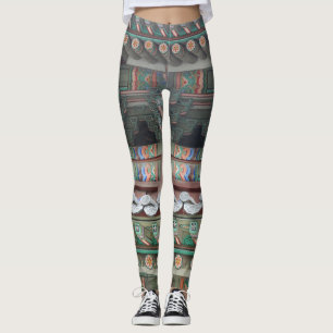 Verbluffende klassieke kunst die traditioneel is v leggings