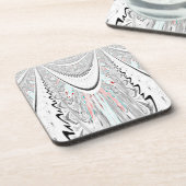 Verbluffende kunst. bier onderzetter (Linkerzijde)