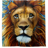 Verbluffende Lion Douchegordijn (Voorkant)