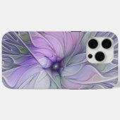 Verbluffende moderne abstracte fractale kunst bloe Case-Mate iPhone case (Achterkant (horizontaal))