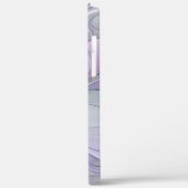 Verbluffende moderne abstracte fractale kunst bloe Case-Mate iPhone case (Achterkant / Links)