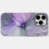 Verbluffende moderne abstracte fractale kunst bloe Case-Mate iPhone case (Achterkant (horizontaal))