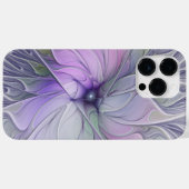 Verbluffende moderne abstracte fractale kunst bloe Case-Mate iPhone case (Achterkant (horizontaal))