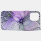 Verbluffende moderne abstracte fractale kunst bloe Case-Mate iPhone case (Achterkant (horizontaal))